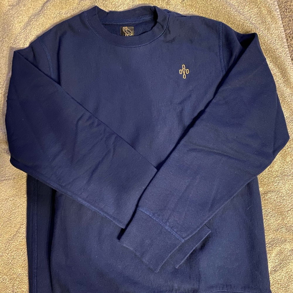 Drake OVO ‘Pom Pom’ Crewneck Sweatshirt - Navy